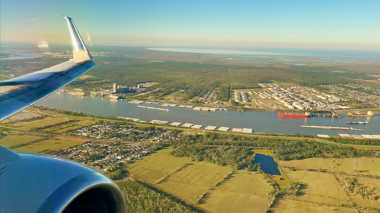 [4K] – Gorgeous New Orleans Landing – United Airlines – Boeing 737-700 – MSY – SCS Ep. 744