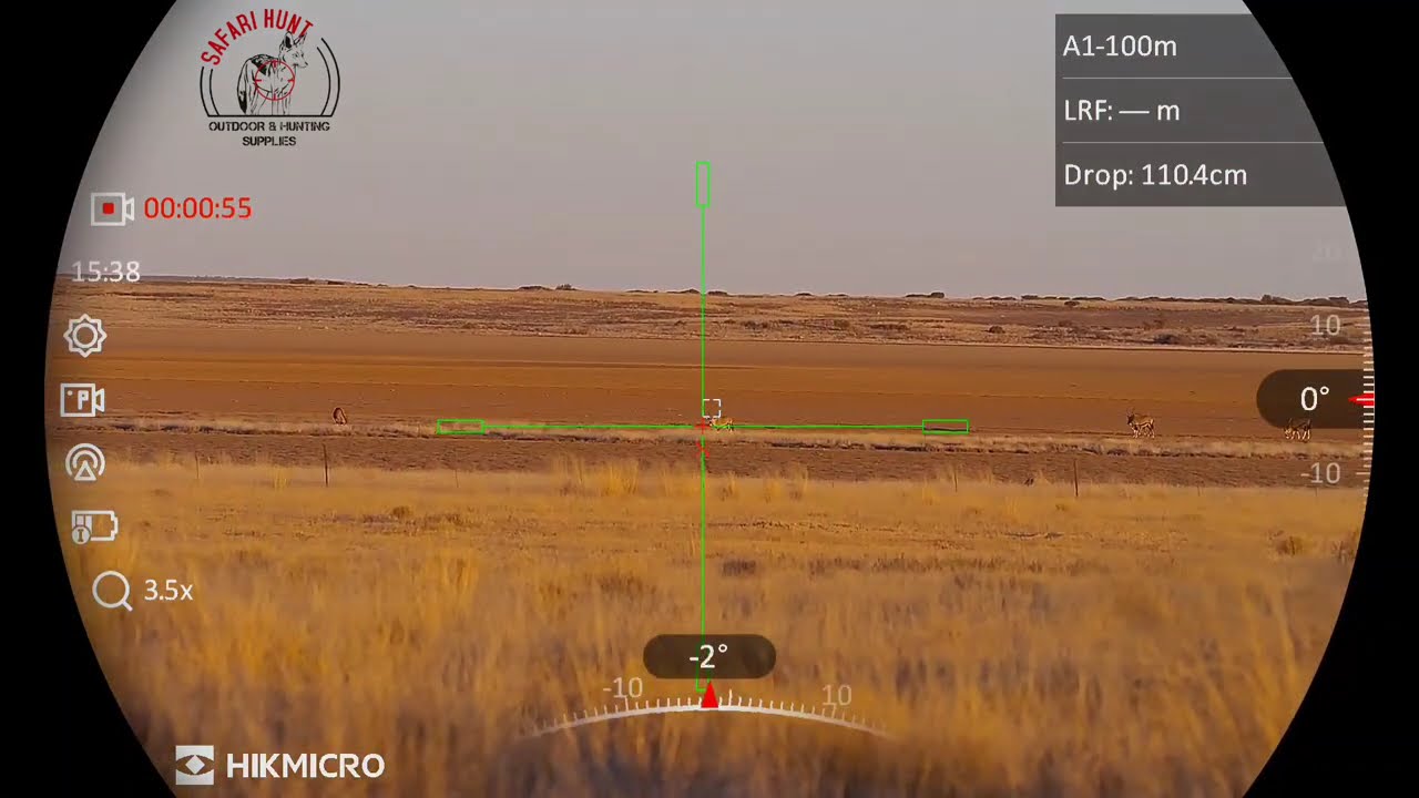 HIKMICRO ALPEX A50EL 4K - BALISTIC CALCULATOR IN USE - GEMSBOK JAG