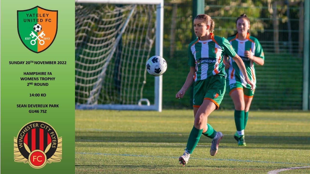 CUP DAYS! - Yateley United Ladies vs Winchester City Flyers ⚽ 22/23 Hampshire FA Trophy - 2nd Round