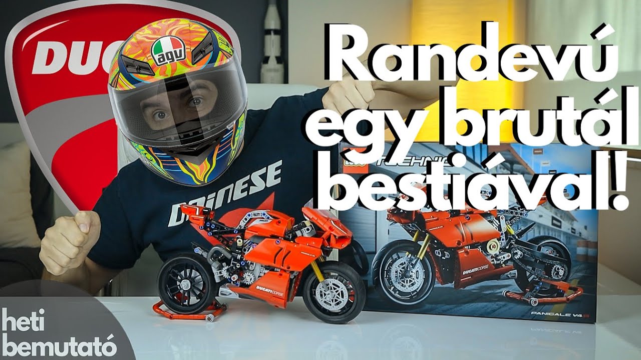 A k&ouml;z&uacute;ton HASZN&Aacute;LHAT&Oacute; versenyparipa🏍 || Lego Technic 42107 DUCATI PANIGALE V4R bemutat&oacute;
