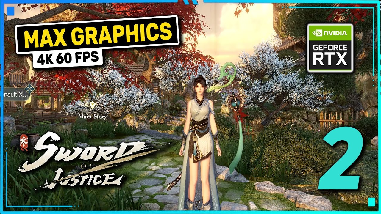 SWORD OF JUSTICE Часть 2: УЛЬТРАГРАФИКА Геймплей (ПК/мобильные устройства) | 4K 60 кадров в секун...