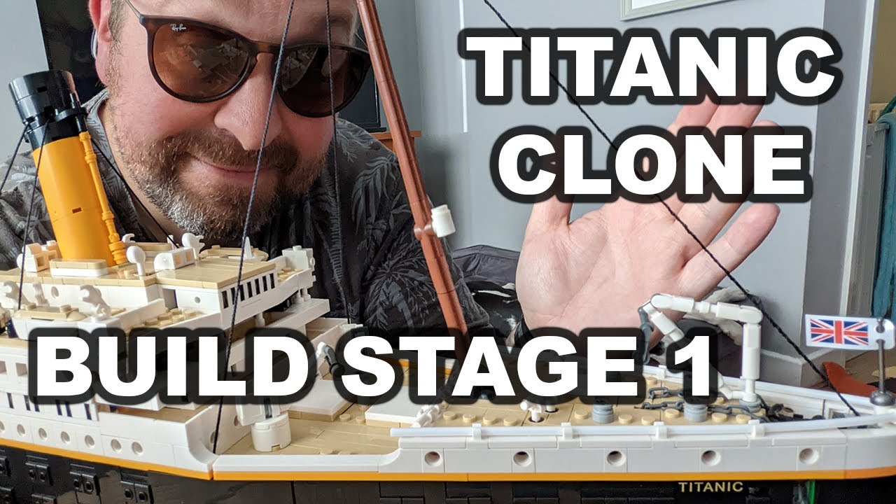 PART 2! RMS Titanic Lego CLONE (Alternative Replica Brand) Building Section One
