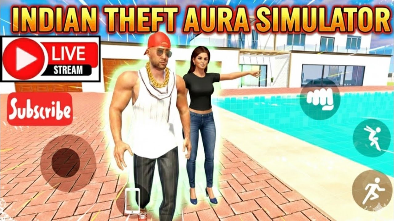 Live 🔴 Indian Theft Aura Simulator #INDIANTHEFTAUTO#GTAINDIA#GamingShorts#LIVE