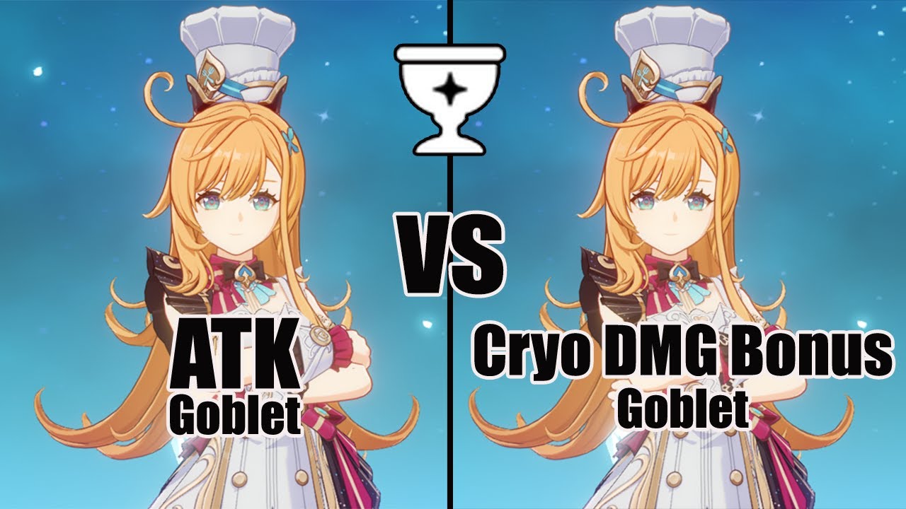 Escoffier ATK Goblet vs CRYO Goblet - BEST Build for Sub DPS // Genshin impact