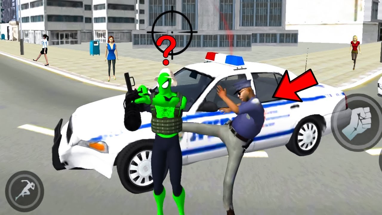 Spider Rope Hero: Ninja Gangster Crime Vegas #2 Simulator Open World Android gameplay