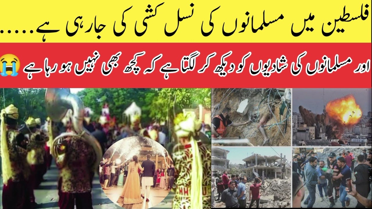 musalmano ki shadi or halat| मुसलमानों की शादी | مسلمانوں کی شادیاں اور فلسطینیوں کی لاشیں |