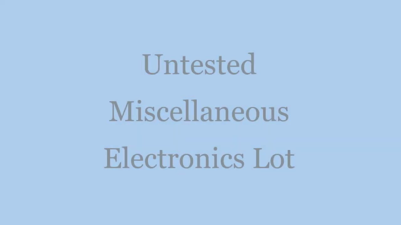 SOLD - 8 Untested Electronics Lot For Parts Cassette Radio Shack Sanyo Magnavox Mayfair