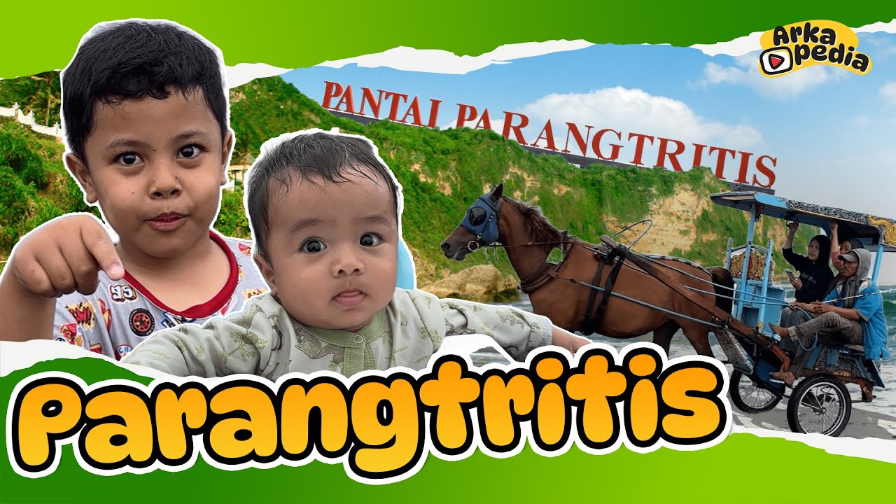 AKU MAIN KE PANTAI PARANGTRITIS BARENG ADIK !! 😎😎 MAU LIAT LAUT DAN MAIN PASIR !!