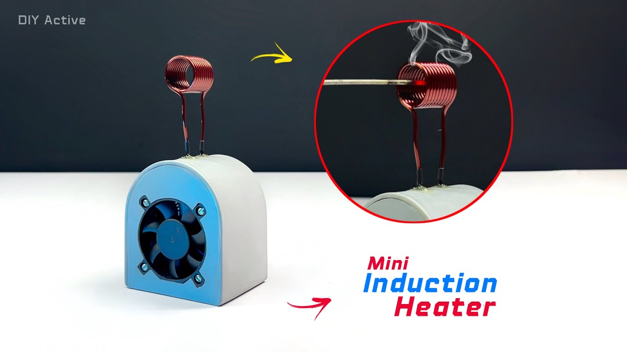 How To Make Mini Induction Heater For DIY Projects || DIY Mini Powerful Induction Heater || PVC Pipe