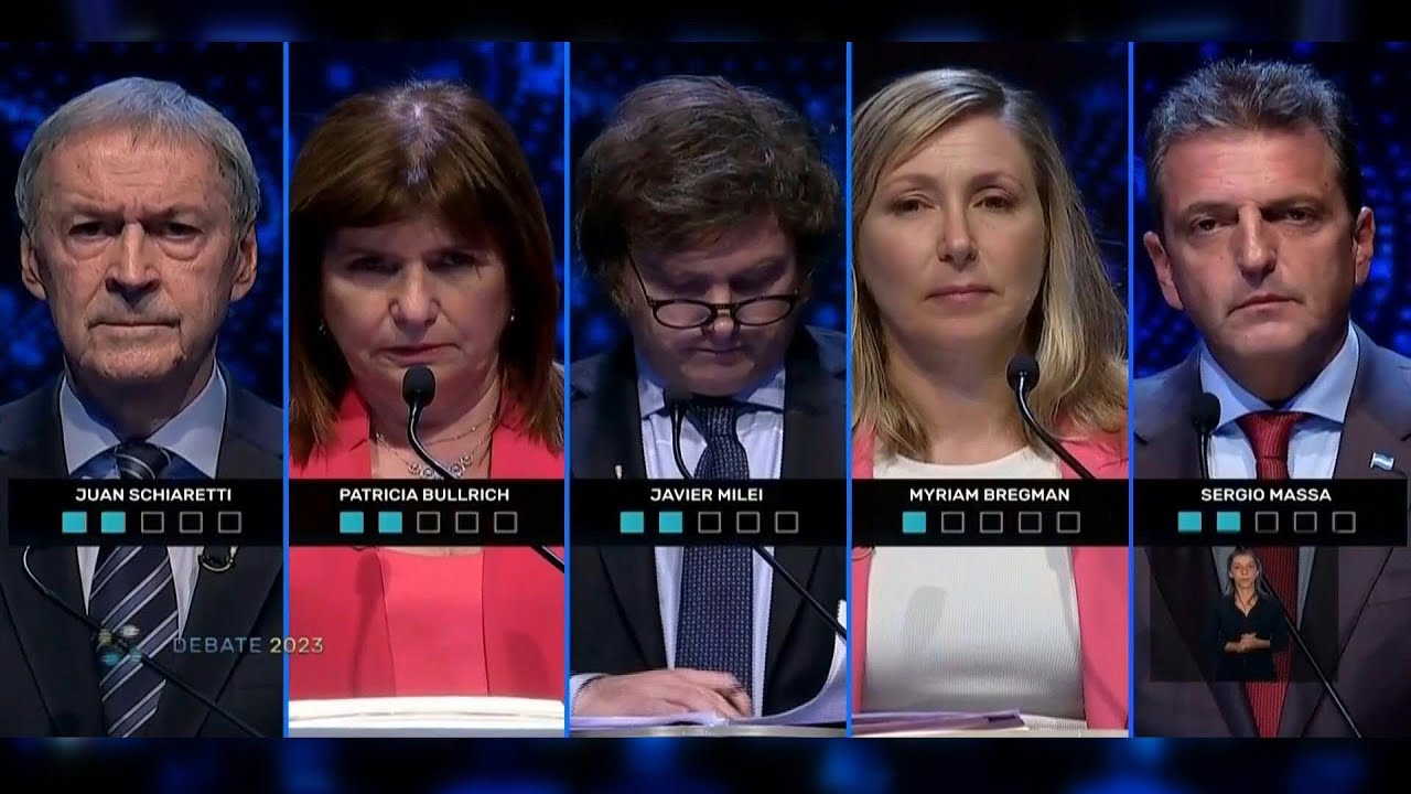 Candidatos a la presidencia de Argentina se enfrentan en acalorado debate | AFP