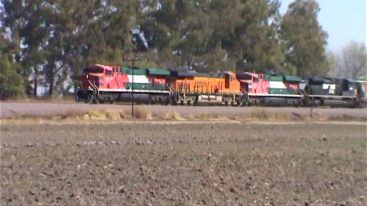 Ferromex BNSF & Norfolk Southern chasing nice consist!!!