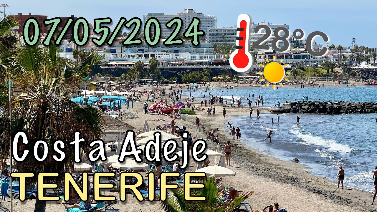 Tenerife - Costa Adeje (playas Fañabé, Torviscas, La Pinta) 07/05/2024 28°C ☀️🚶‍♂️4K HDR