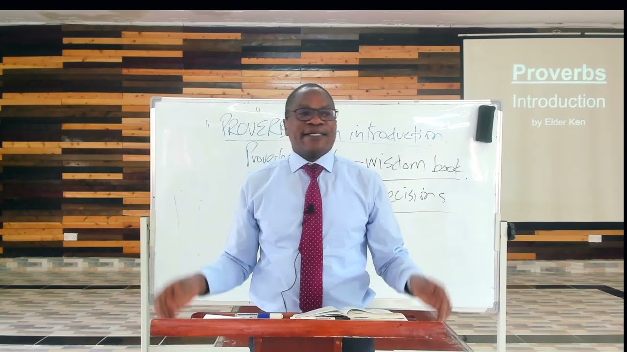 An Introduction to proverbs | by Elder Ken.
