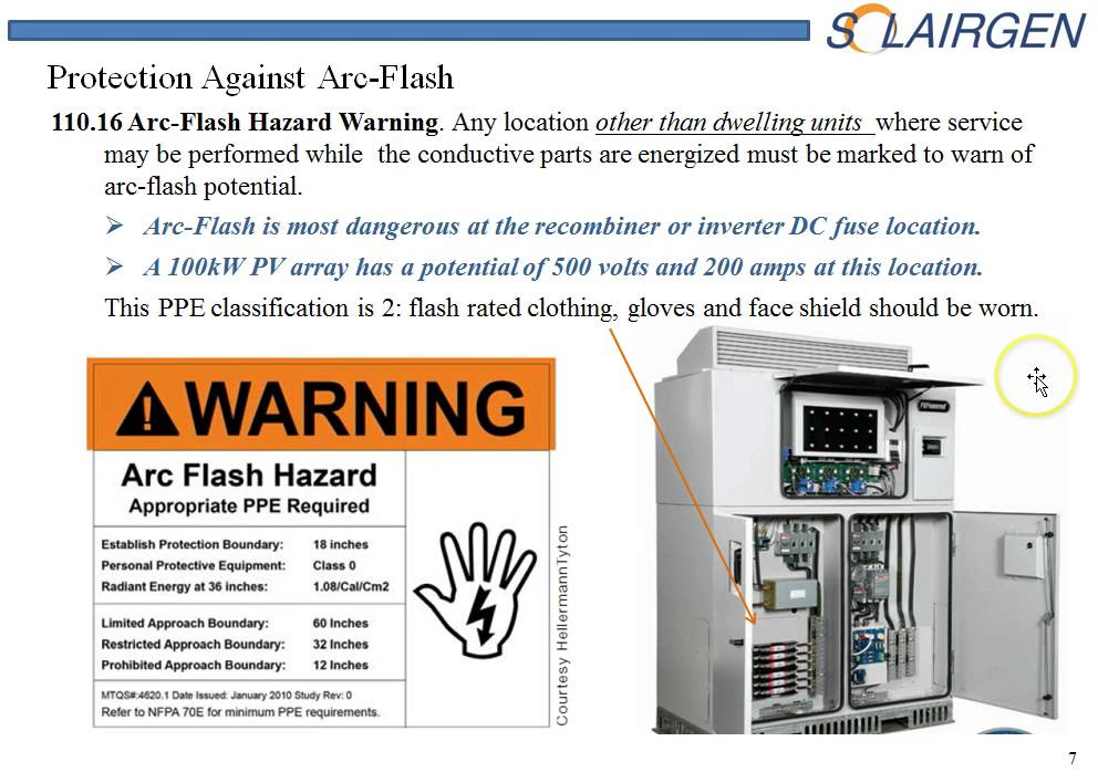 Labeling PV systems