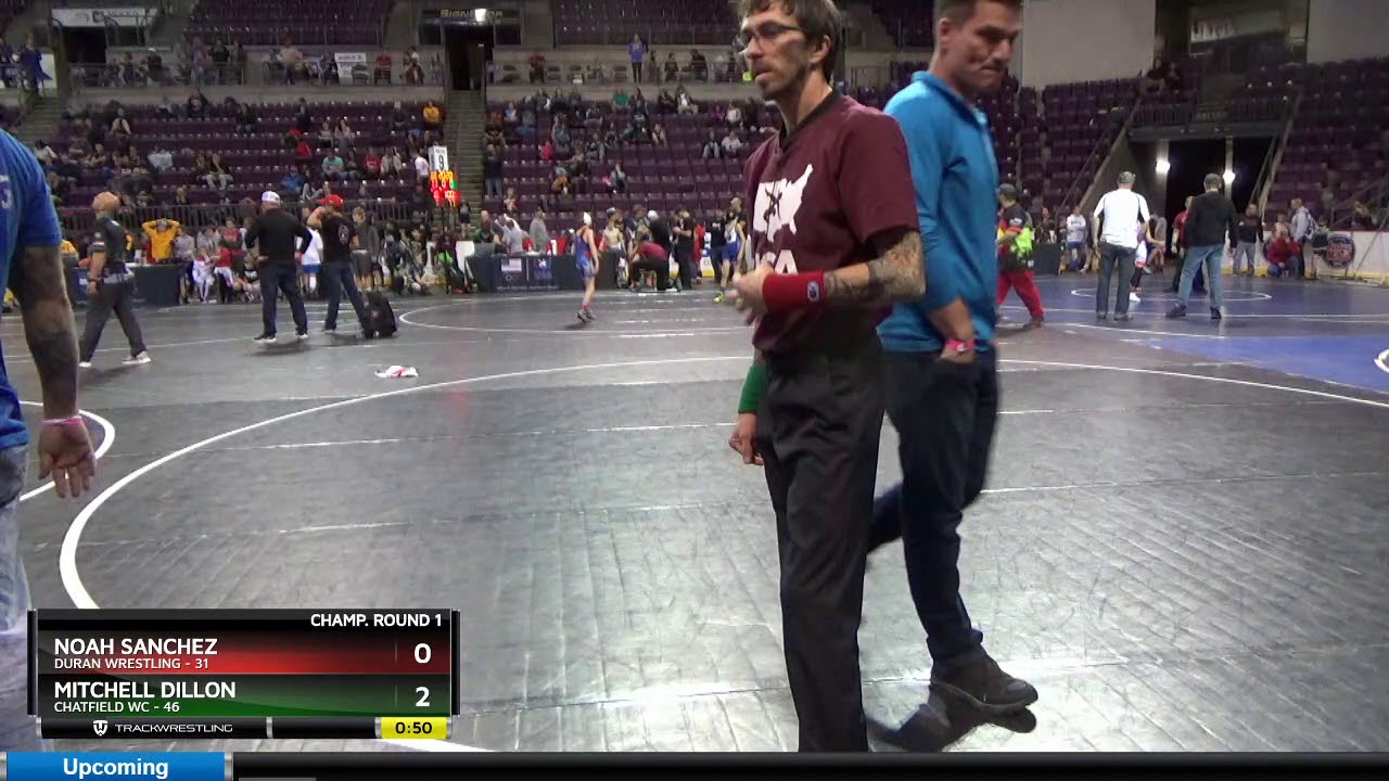 12U 63 Noah Sanchez Duran Wrestling Vs Mitchell Dillon Chatfield WC