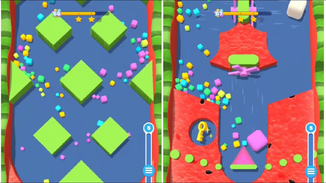 Watermelon Levels / Sand Balls Android iOS Gameplay