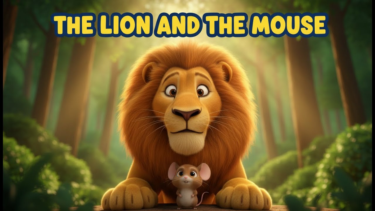 The Lion and the Mouse 🦁🐭 | Panchatantra Moral story  | Animated Story 