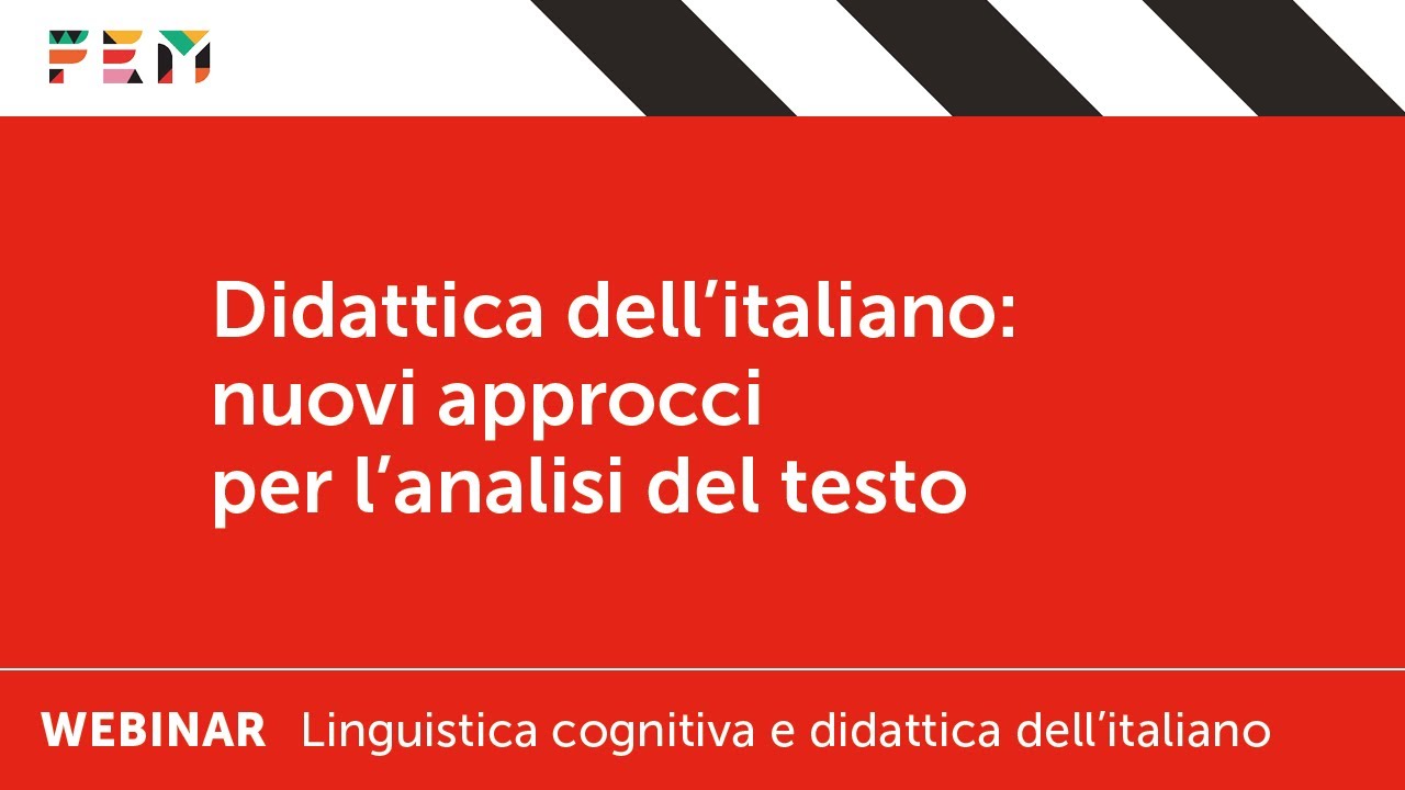Webinar | Didattica dell'italiano: nuovi approcci per l'analisi del testo
