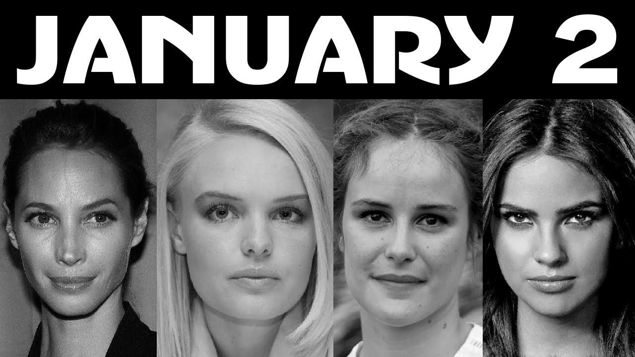 January 2 Famous People BirthDays Celebrities Women