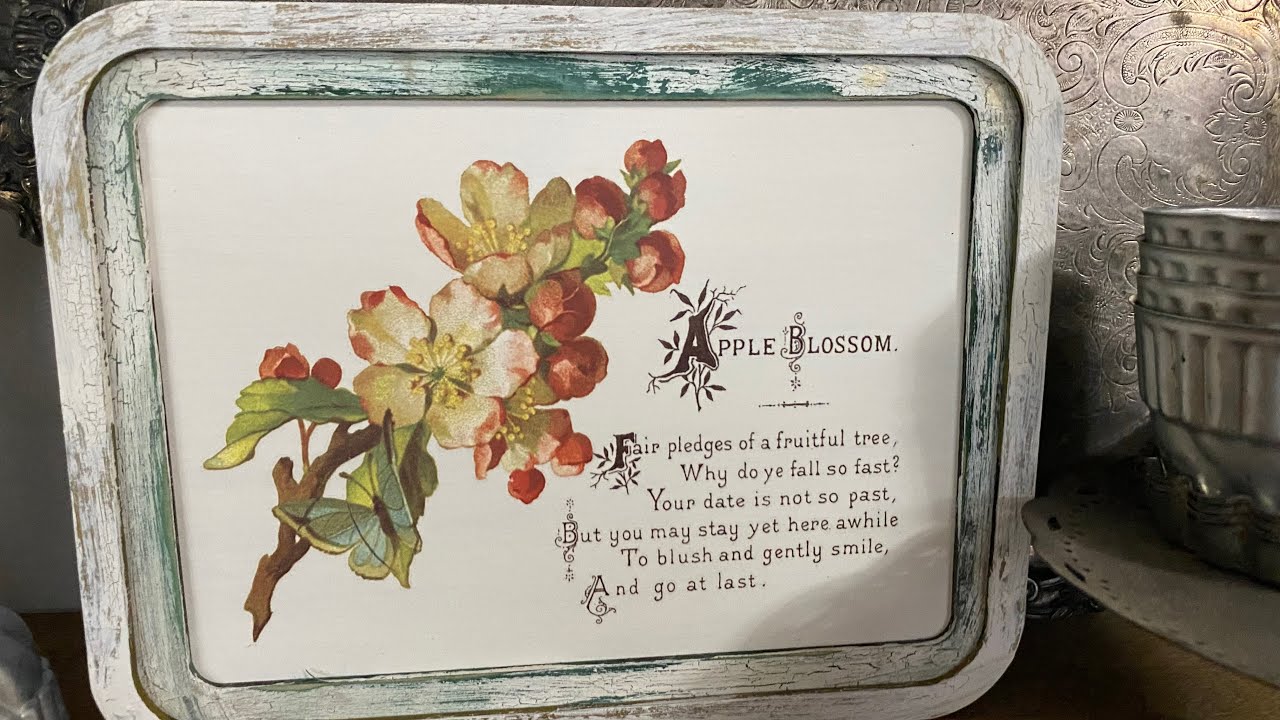 IOD Transfer DIY Spring | Slow Crafting with Vintage Cottage Style #mothersday #ironorchiddesigns