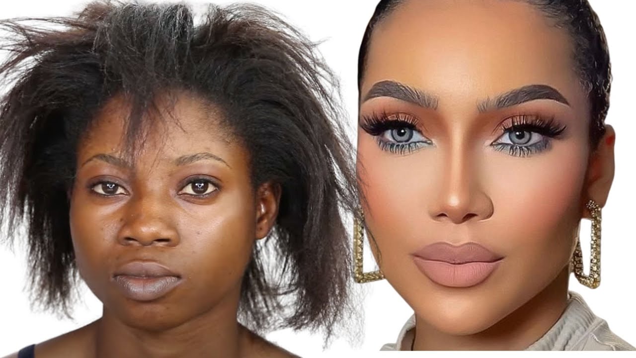 100M VIEWS😱⬆️ BRIDE👆VIRAL  💣BOMB🔥DARK SKIN  😱MUST WATCH 😳 BRIDAL MAKEUP AND HAIR TRANSFORMATION ❤️