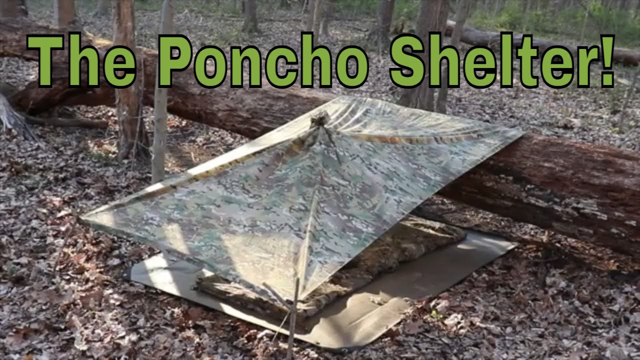 The Poncho Shelter. Quick, Lightweight, Easy And Effective!