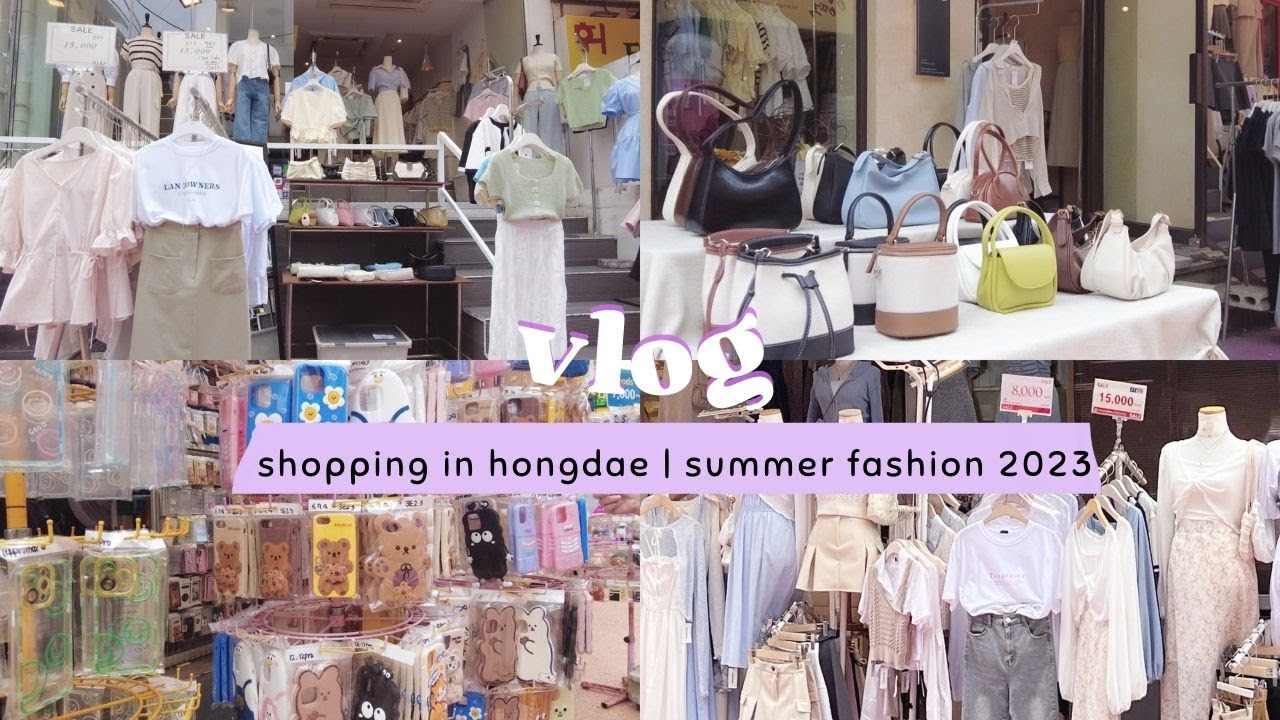 KOREA VLOG 🇰🇷 | HONGDAE STREET IN SUMMER ☀️ | SHOPPING IN HONGDAE | SUMMER FASHION 2023