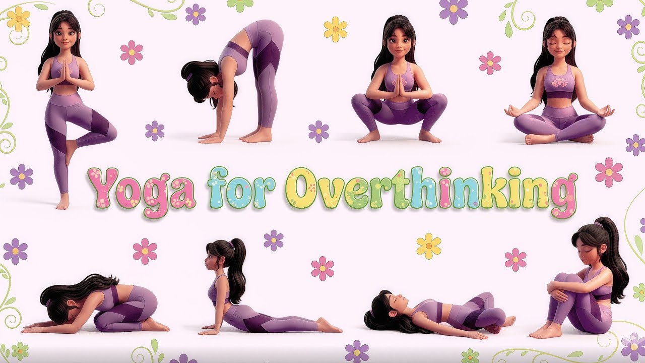 Yoga for Overthinking | Mindful Breathing for Kids | Evening Relaxation Yoga | Kids Yoga