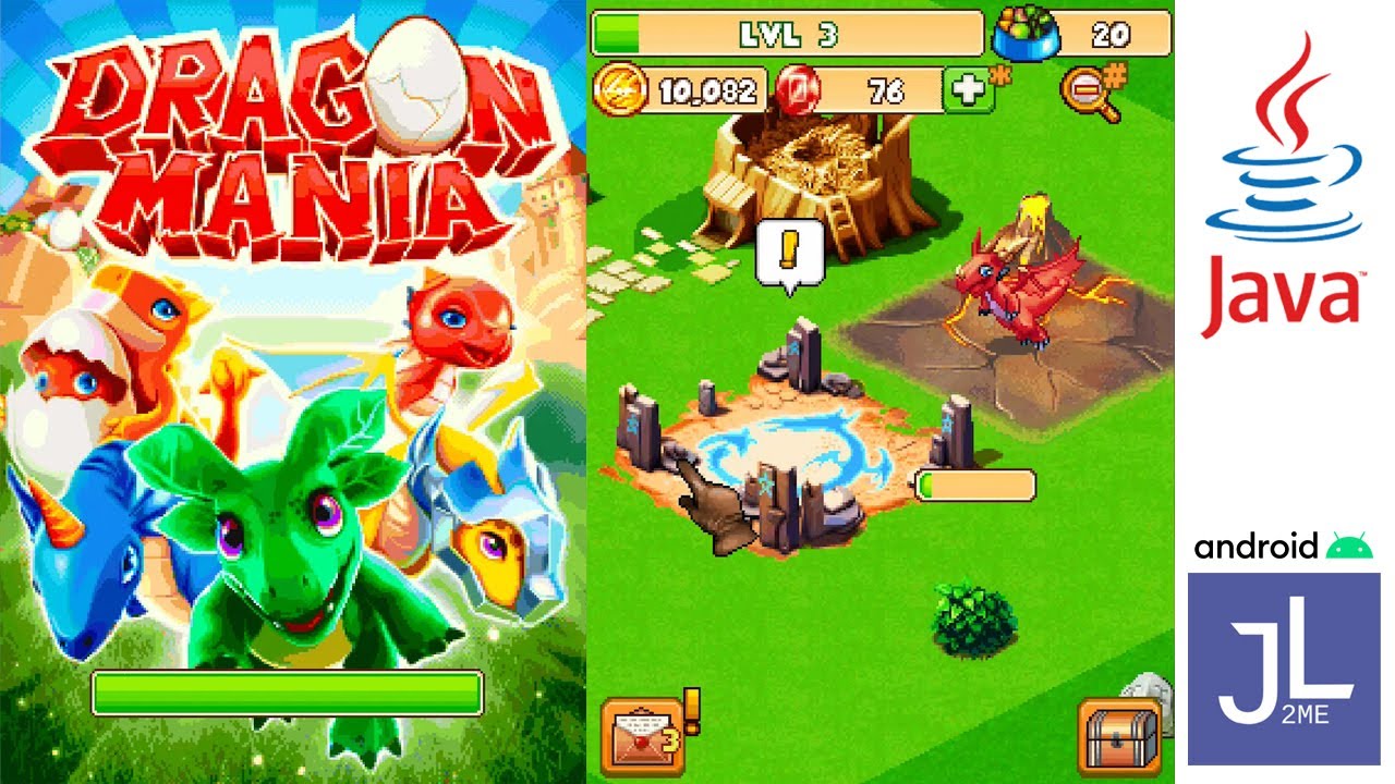 Dragon Mania Java Mobile - Gameplay on J2ME Loader Android [No Commentary]