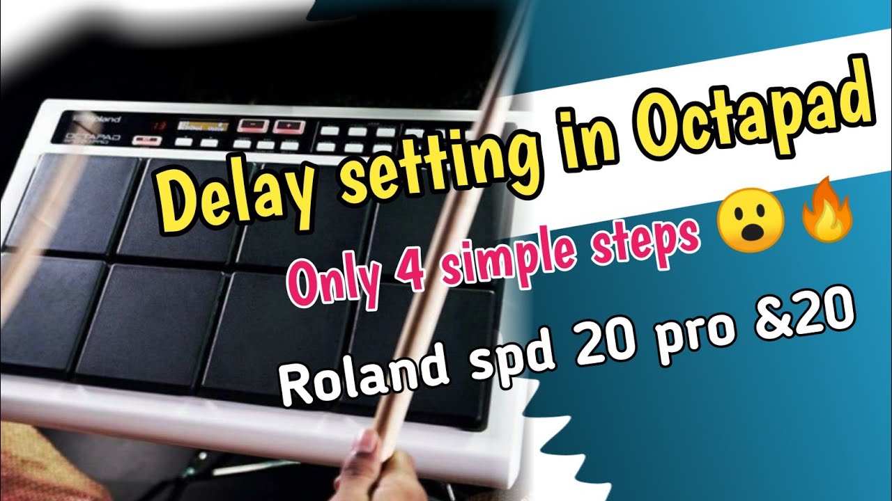 Roland spd 20 me Delay Kyse lagaye ? 😮|| Delay setting in Roland spd 20 pro