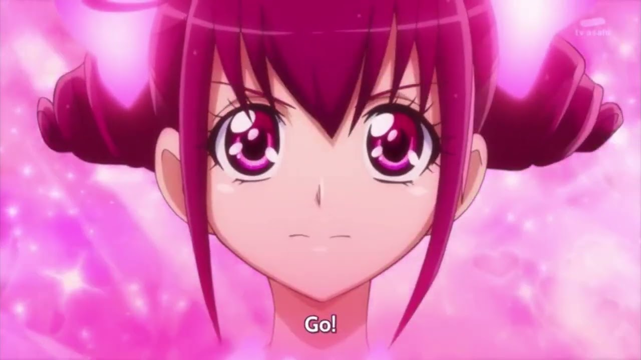 Glitter Force vs. Smile Precure! | Glitter Lucky vs. Cure Happy