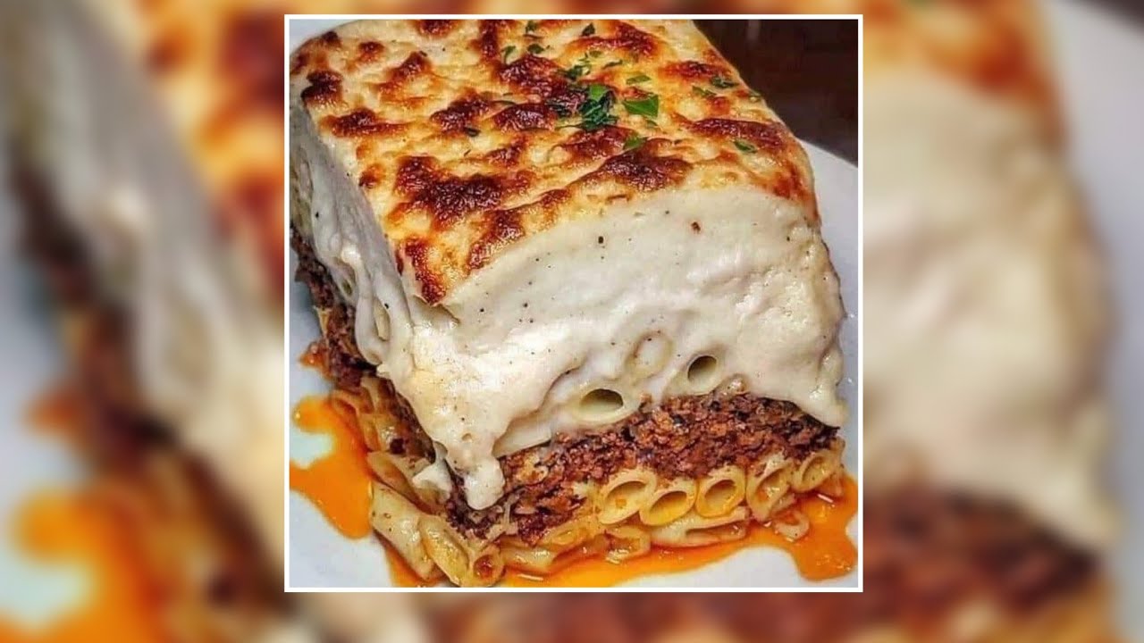 المكرونة البشاميل على أصولها وإزاي البشاميل يطلع معاكى كريمي وجوسي😋😋