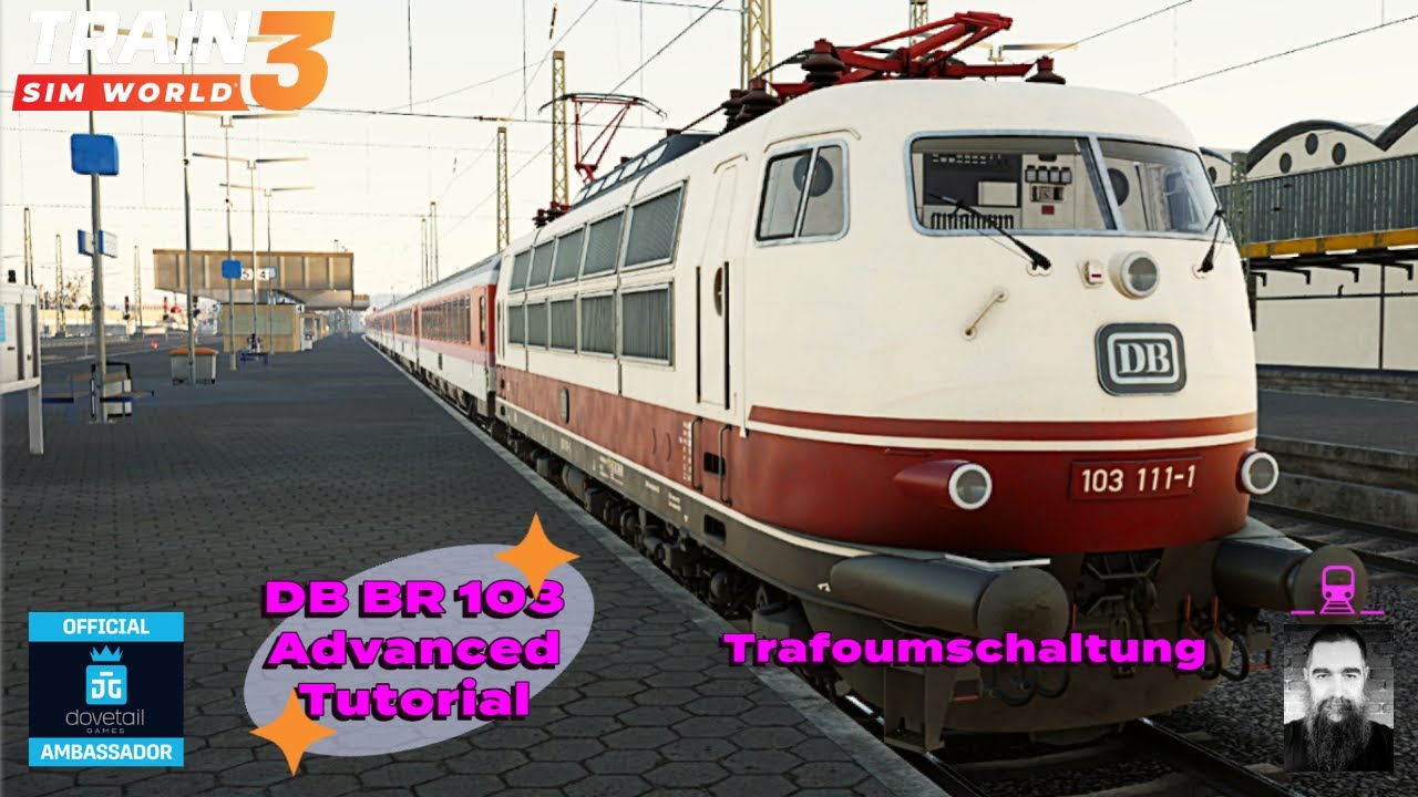 DB BR103 Locomotive Tutorial on Linke Rheinstrecke - How to drive the original ICE
