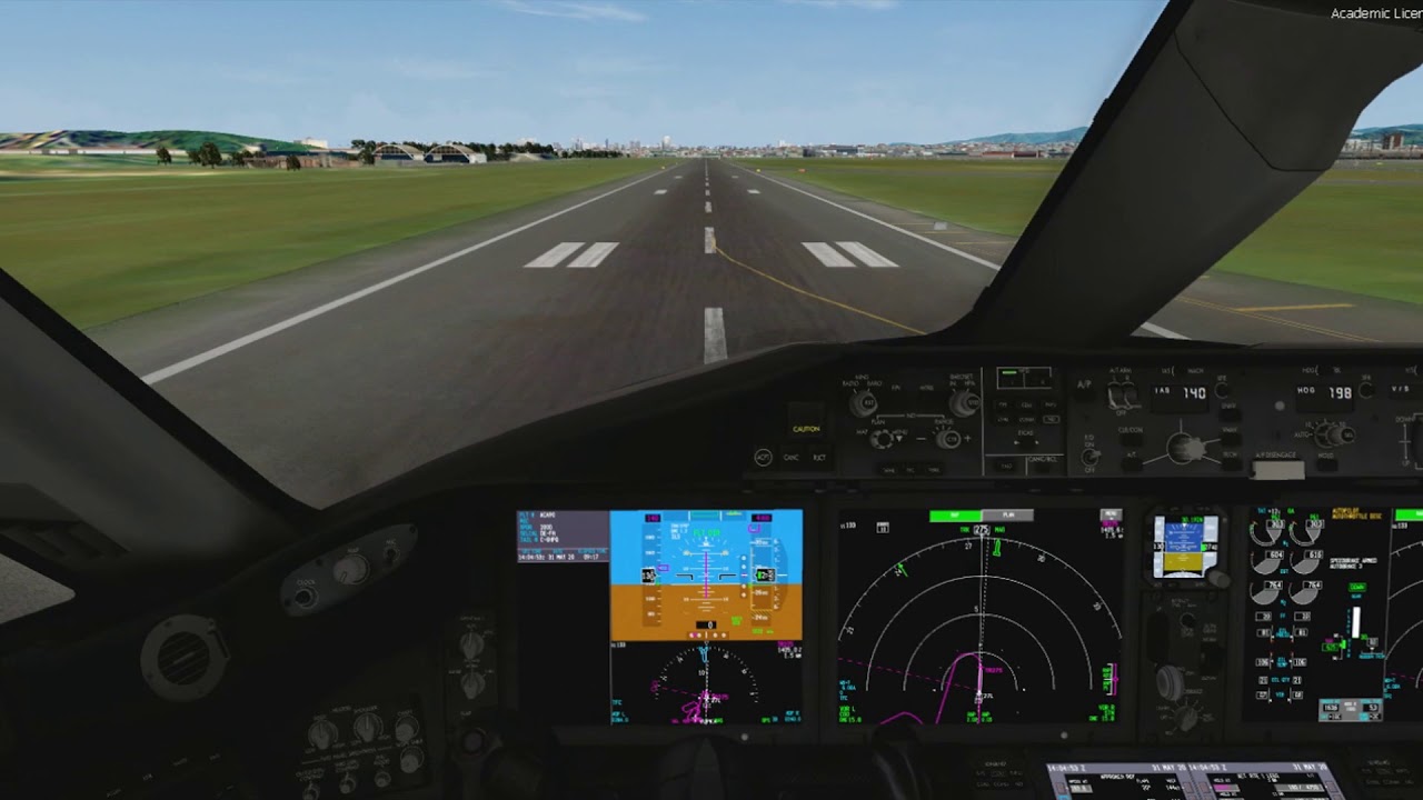 P3Dv4.5 787-8 S&atilde;o Paulo Landing
