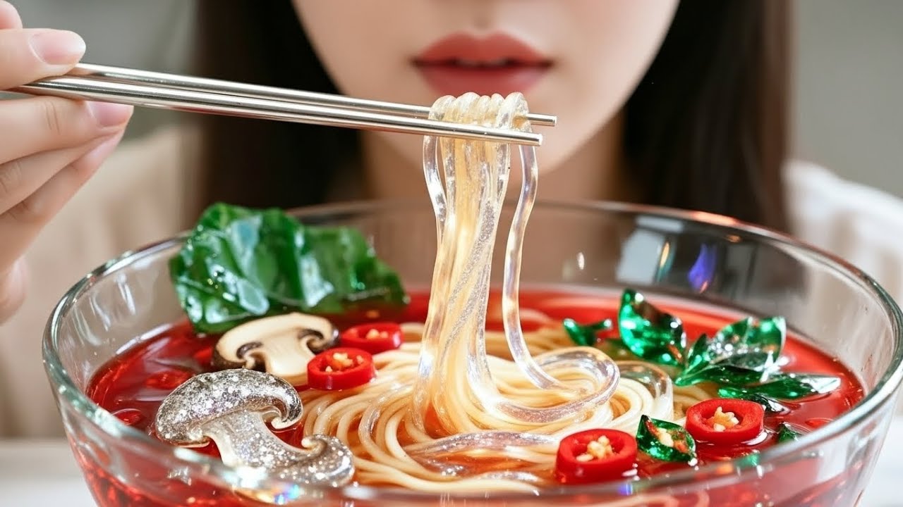 Glass Ingredients in Makin Veggie Ramen Bowl