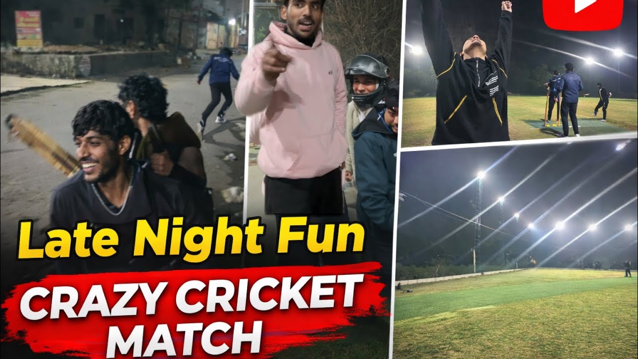Late Night Fun 😈 | Crazy Cricket Match Under Lights 🏏