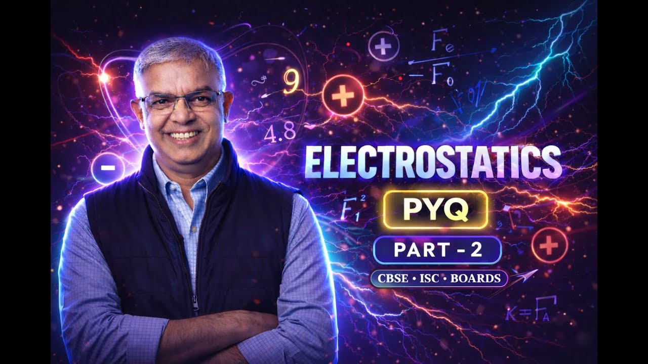 Electrostatics Numerical PYQ 2 | Gauss’s Law | Class 12 Physics