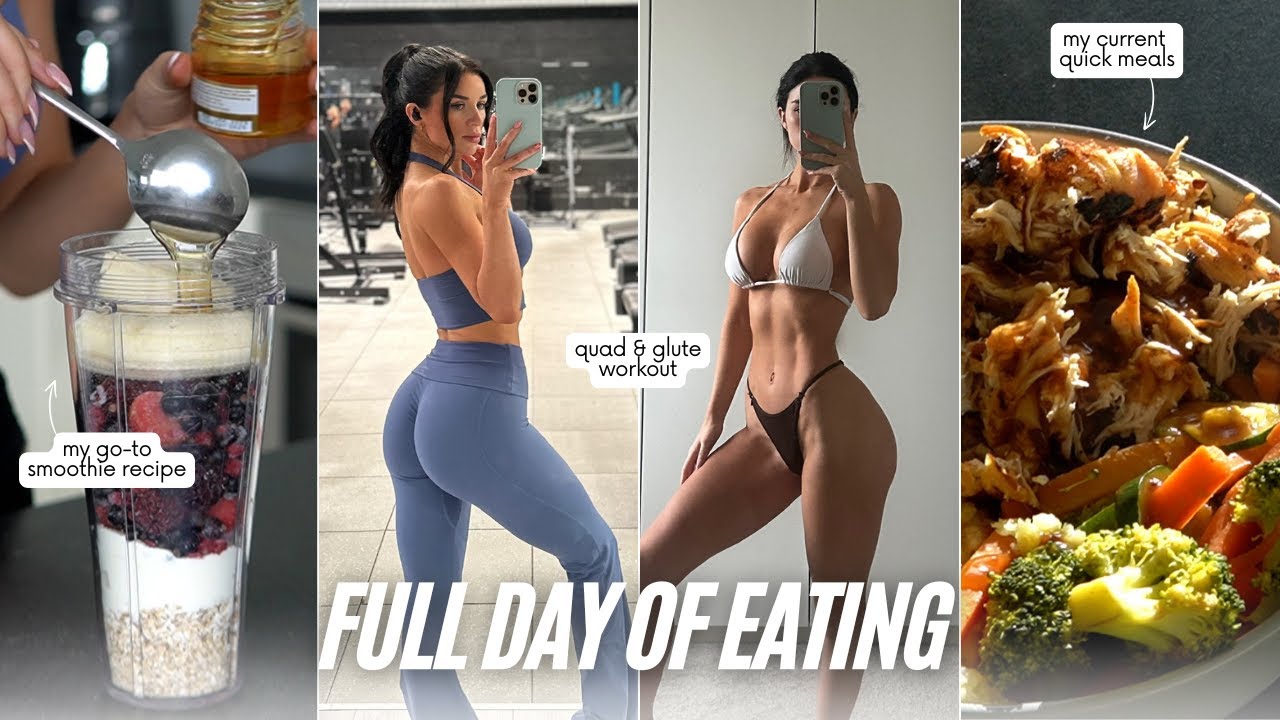 What I Eat In A Day | Glute Workout Vlog