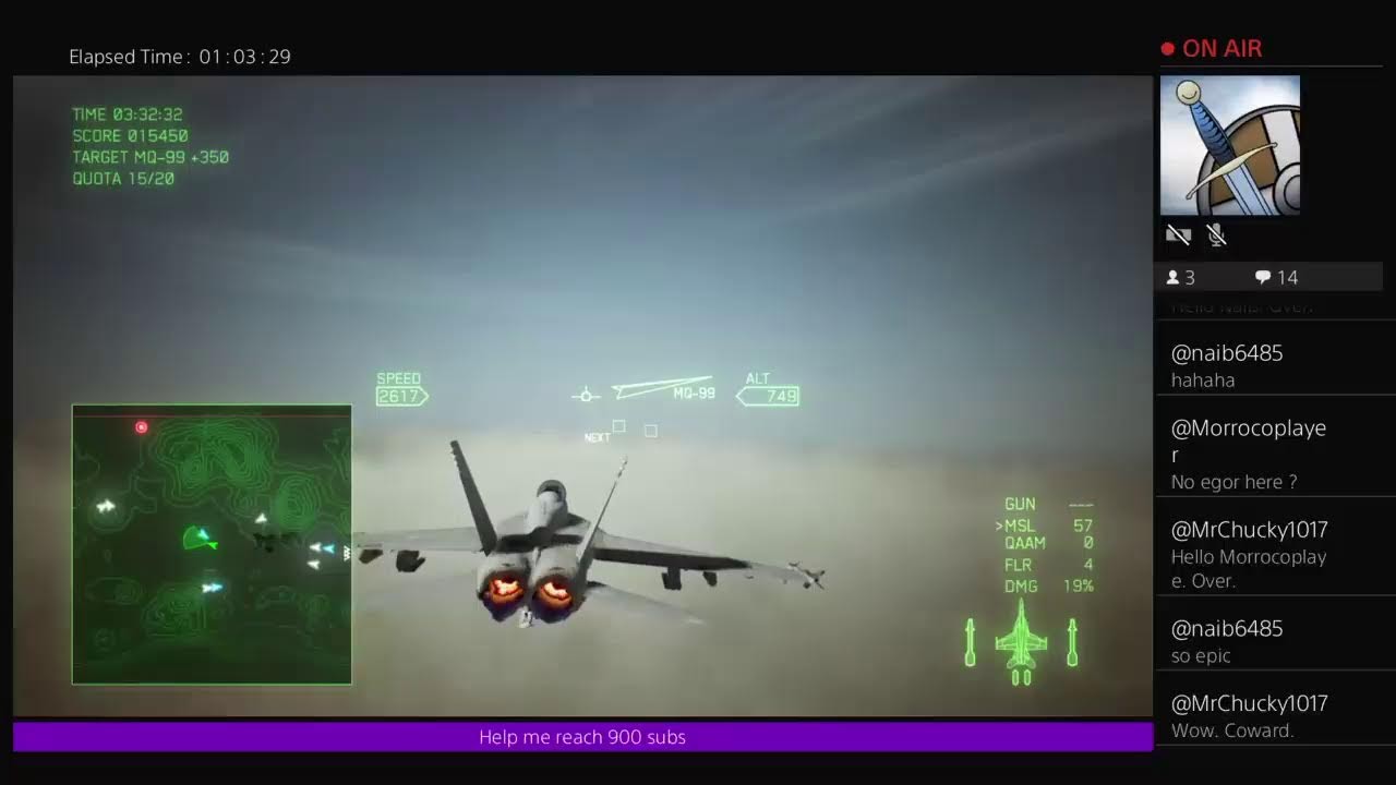 Ace Combat 7 Skies Unknown live