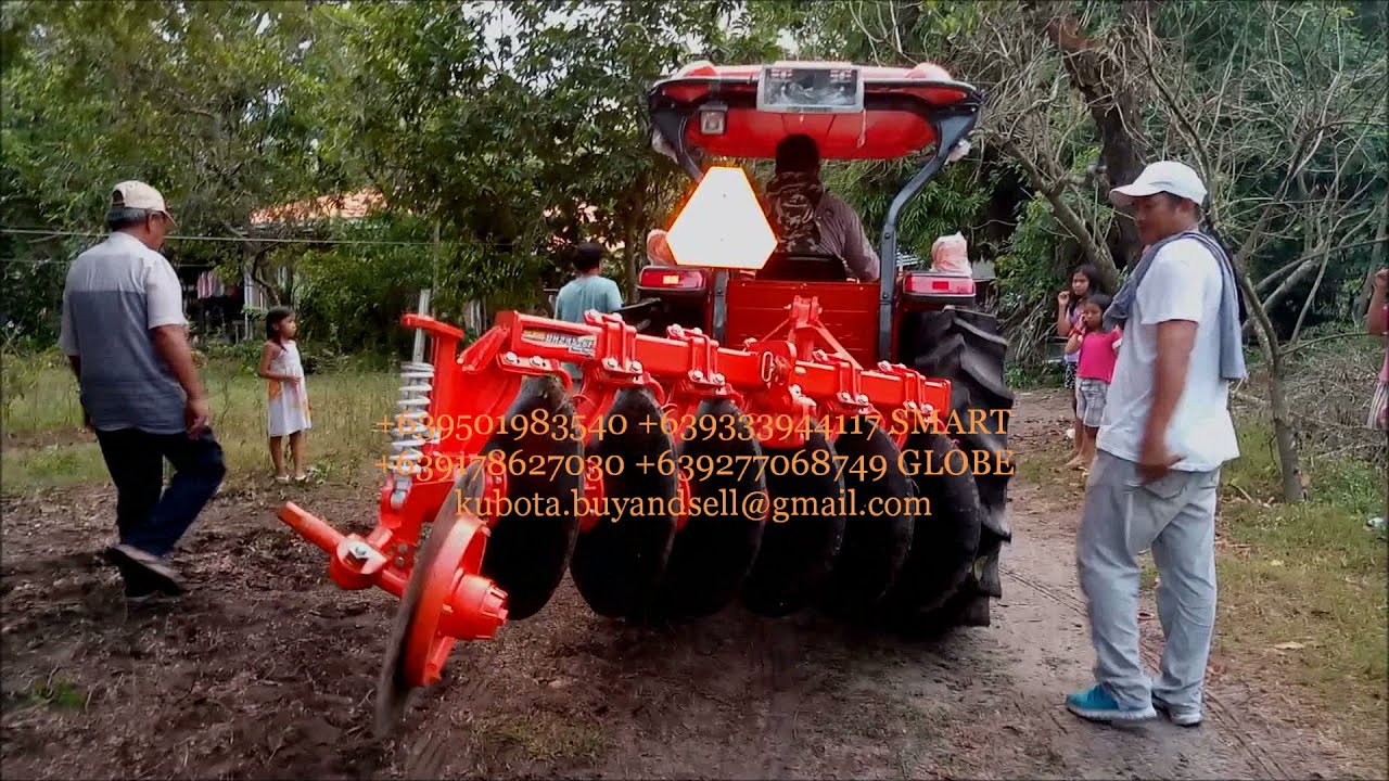 Perfect Tractor for the Job ! L5018 Rotovator Disc Harrow Rotary Slasher & Front Dozer