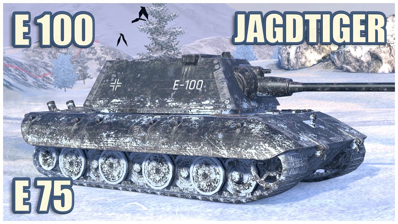 Jagdtiger, E 75 & E 100 • WoT Blitz Gameplay