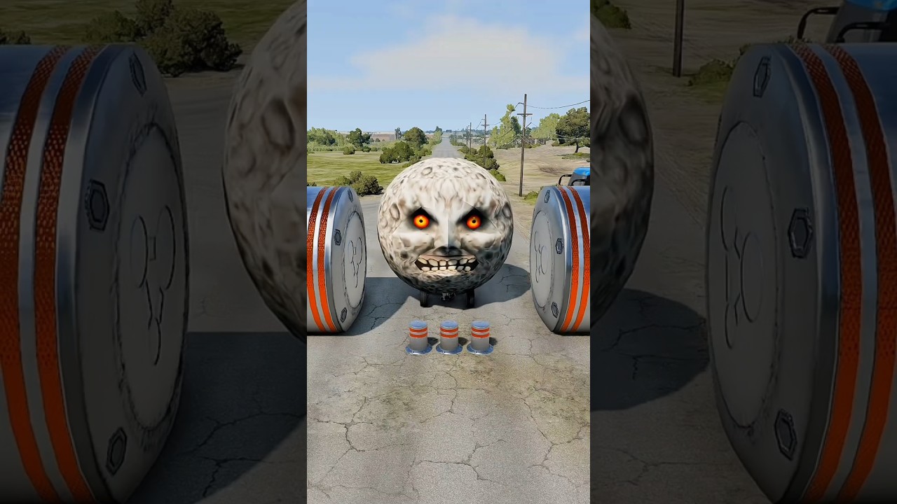 Long City Buses vs Hydraulic Crush - BeamNG.Drive#shorts #beamngdrive#bus #trending #viral #crash