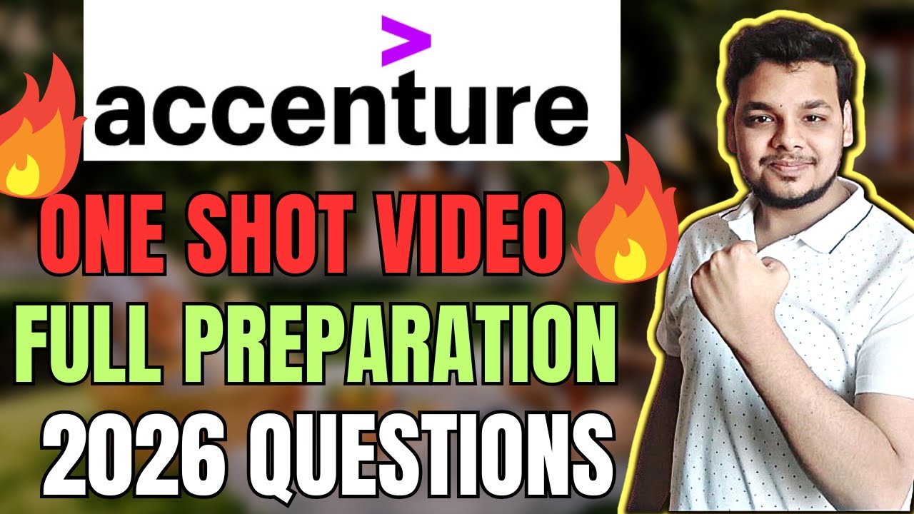 Accenture Hiring 2026 | Accenture (One Shot) Preparation 2026 | Technical Assessment , Coding Solved