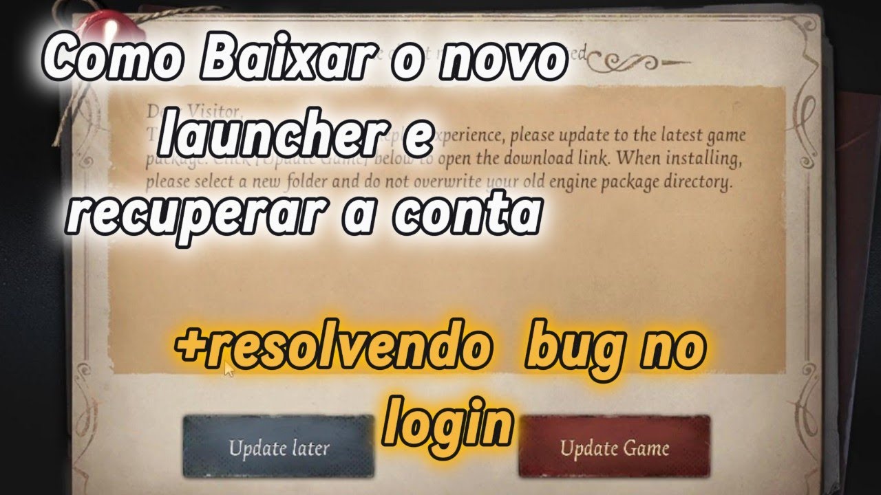 SE VOCE JOGA IDENTITY V NO PC, VEJA ESTE VIDEO!!! NOVO LAUNCHER