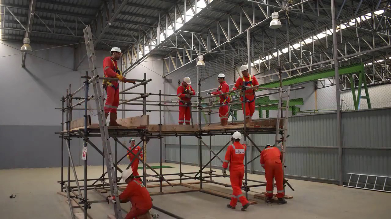 Scaffolding Training timelapse