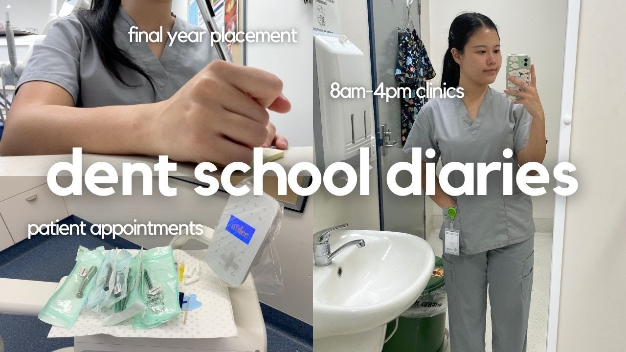 dent school diaries ✧ final year placement, 8am-4pm clinics, realistic day in my life