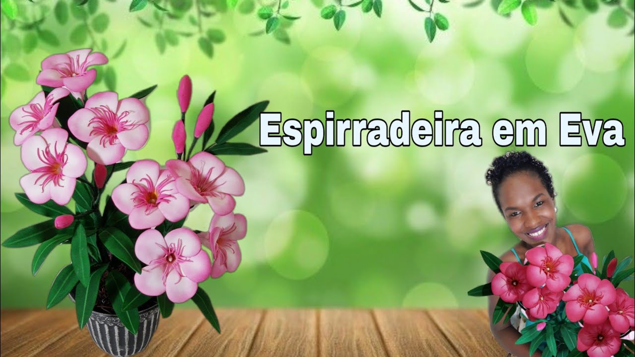 Flor Ornamental Em Eva- Espirradeira S/ Frisadores