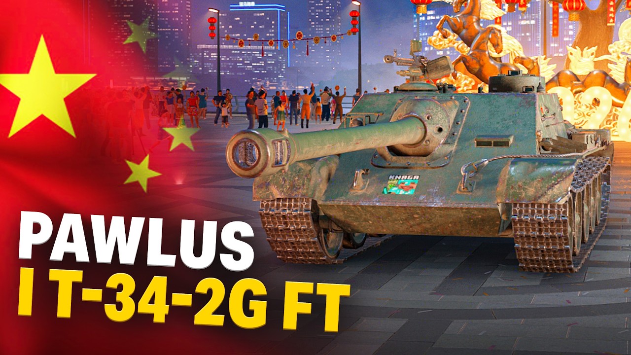PIJANY PAWLUS NIE WIE CZYM GRA ;-) - T-34-2G FT - WoT