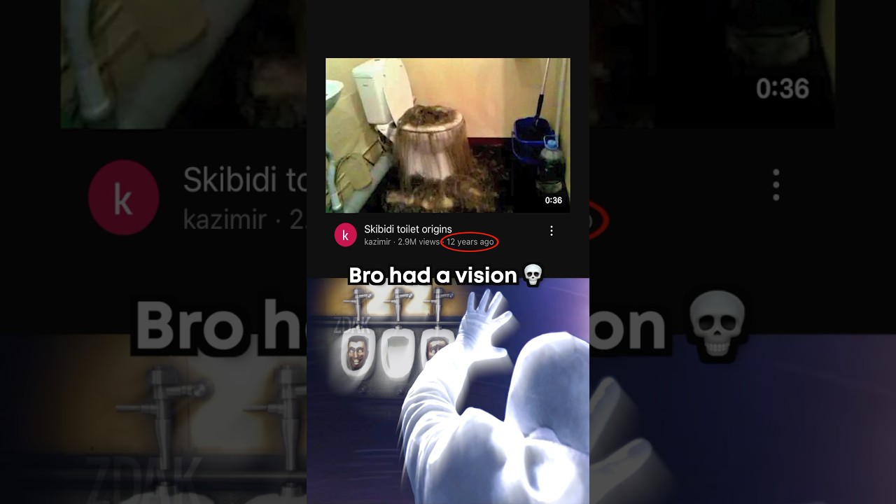 Bro predicted Skibidi Toilet 💀