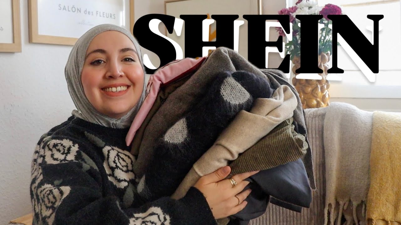 SHEIN Fashion Haul | Pelzmantel, Hosen, Pullover |Hijabflowers 